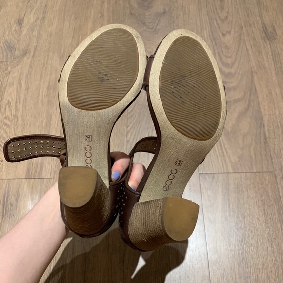 ECCO Strappy Heel Sandals, Size 36 - Picture 6 of 11